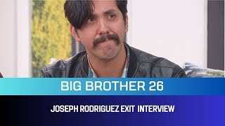 Big Brother 26 Joseph Rodríguez Exit Interview [upl. by Enitsuj]