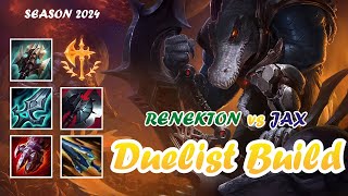 RENEKTON VS JAX  DUELIST BUILD  S2024  PLATINUM ll  LAN [upl. by Ennail]