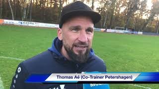 FußballBrandenburgliga TrainerInterviews BlauWeiß PetershagenEggersdorf – Germania Schöneiche [upl. by Bertrand]