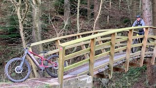 TREK RAIL 5 EMTB FULL SUSPENSION first ride DALBY FOREST red run [upl. by Sherl]