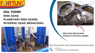 RING GEAR BROACHING I BROACHING MACHINE FOR TRANSMISSION GEARS MANUFACTURING [upl. by Irehs]