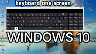 Cara menampilkan on screen keyboard di windows 10 [upl. by Rupert]