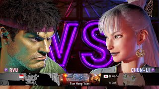 Street Fighter 6  Ryu Battle hub Match 4 Against ChunLi [upl. by Nappy]