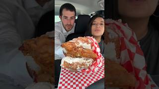 Cooking donut fried chicken in the car w ​⁠1hourlunchbreak amp drinkolipop 🍩🍗 olipoppartner [upl. by Odell242]