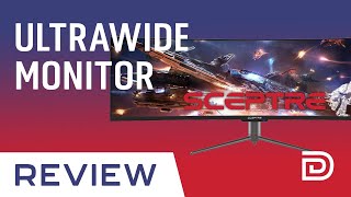 Sceptre 49 Inch Monitor Review  Super Ultrawide 5120x1440p 120Hz 4ms [upl. by Nillor]