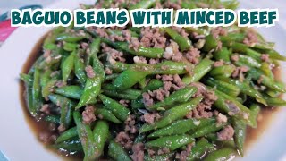 Baguio Beans with Minced Beef [upl. by Nlocnil508]