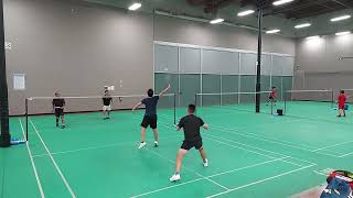 Arena Badminton club games Pomona California 9月10日24  1 Alan amp Raj vs Colon amp Austin [upl. by Okihcim]