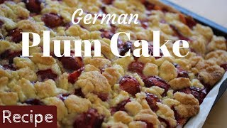 German Plum Cake  Easy Recipe [upl. by Glavin]