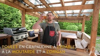 Poulet crapaudine fumé à lérable à la moutarde et à lorigan  Le Coup de Grâce X Maillard [upl. by Dominique]