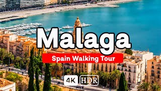 Malaga Spain 4K 🇪🇸 Explore Pablo Picassos Birthplace  Spain 4k Walking Tour 2024 [upl. by Acirat367]