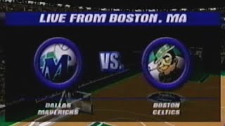 NBA Live 2001 PS2  Dallas Mavericks  Boston Celtics full game [upl. by Maer810]