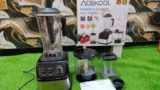 Acekool powerful blender heavy duty commercial blender top high quality imported blender unboxing [upl. by Freeborn]