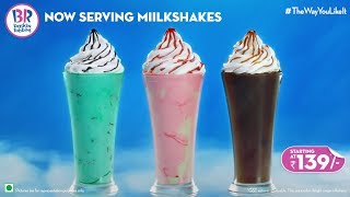 Now Serving Milkshakes  Baskin Robbins [upl. by Cyprian]