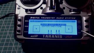 Taranis X9D Plus Calibration [upl. by Tteltrab]