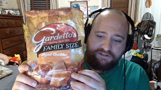 06262024  Food Review Trying Aged Cheddar Gardettos [upl. by Aynatan]