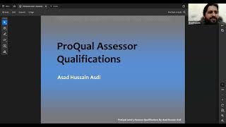 ProQual OFQUAL Regulated Assessor Qualifications  Introduction Lecture  Asad Hussain Asdi [upl. by Ydnelg351]