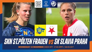 St Pölten vs Slavia Praha  UEFA Womens Champions League 202324 Matchday 3 Full Match [upl. by Saile387]