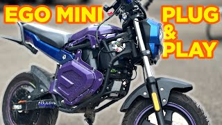 Plug and Play Power Econic Cycles Upgrade Kit for the EGO Mini Bike [upl. by Atsocal]