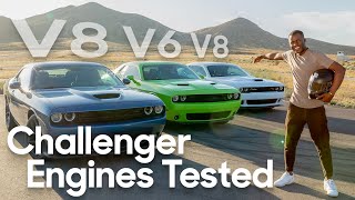 Picking the Best Used Dodge Challenger  Engine Comparison and Drag Race [upl. by Hephzibah108]