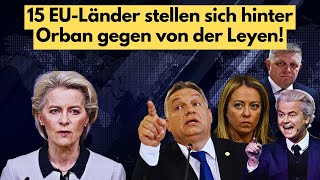 Ende der Migrationspolitik Orban führt 15 Länder gegen Deutschland und von der Leyen an [upl. by Ateloj]