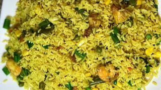 HOW TO MAKE FRIED RICE Nigerian  Cooking with Mama P  100 Subscriber Special [upl. by Atikihs261]