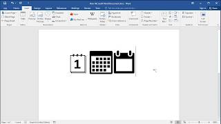 How to insert Calendar symbol in Word [upl. by Ynohtnaluap]