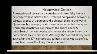 Metaphysical Conceit [upl. by Maxie]