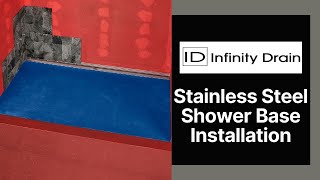 Stainless Steel Shower Base Installation [upl. by Elise]