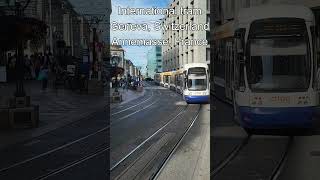 International tram between Geneva Switzerland amp Annemasse France [upl. by Ahsinnod]