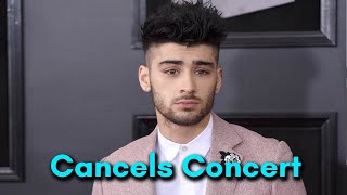 Zayn Malik apologizes Cancels Concert Minutes Before Show [upl. by Etteloiv406]