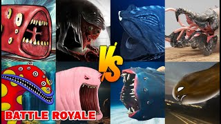 Giant Worm Monster Fights Battle Royale  SPORE [upl. by Gnok]