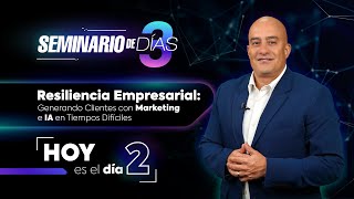 Resiliencia Empresarial Día 2 Generando Clientes con Marketing e IA en Tiempos Difíciles [upl. by Lyrad306]