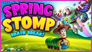 Spring Stomp ☀️ Spring Brain Break ☀️ Freeze Dance ☀️ Just Dance ☀️ Go Noodle ☀️ Yoga for Kids ☀️ [upl. by Yelha]