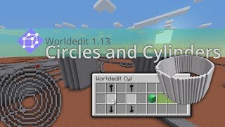 Circles and Cylinders with Minecraft Vanilla Worldedit 113  Download the first Datapack [upl. by Aggappera248]