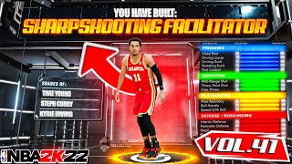 BEST SHARPSHOOTING FACILATATOR BUILD ON NBA 2K22 RARE BUILD SERIES VOL 41 [upl. by Labannah247]