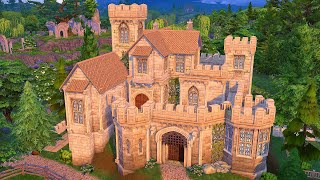 Balinor Castle 👑 The Sims 4 Castle Estate Speed Build [upl. by Ardnosac591]