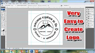 How to make logo in Photoshop [upl. by Quartus]