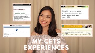 MY CETS EXPERIENCES  specific tips application coverage per college UPCAT ACET USTET DCAT [upl. by Ausoj]