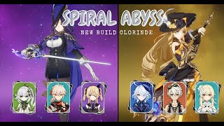 Testing New Build Clorinde in Spiral Abyss  Genshin Impact [upl. by Aimekahs]