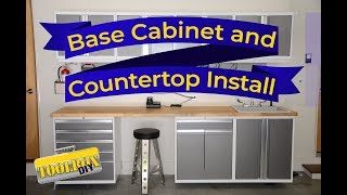 Installing Wall Mounted Base Cabinets  Garage Org Episode 6 [upl. by Airam]