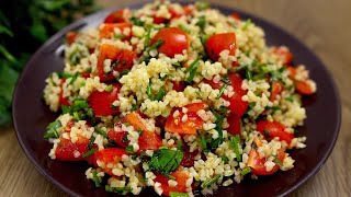 Ein einfacher und sättigender Salat mit Bulgur Köstlich zum Mittag oder Abendessen [upl. by Oilcareh948]