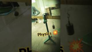 Physics centre of mass with pendulum bob and ironcoins like subscribe share physics [upl. by Avrenim]