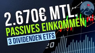 JEDEN Monat DividendenEinkommen mit Dividenden ETFs  3 top ETFs 💸 [upl. by Balac609]