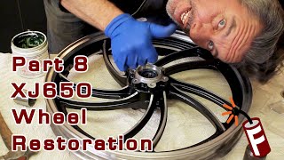 Part 8  Maxim XJ650 Cafe Racer Build Wheel Restoration [upl. by Turne975]