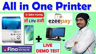 Mentation Thermal Printer Spice money EzeepayFino payments bank Airtel Bank etc THERMALPRINTER [upl. by Lankton]