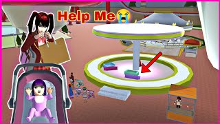 Helping a Single Teenage Mom to Make her Baby Happy in Sakura School Simulator [upl. by Marduk]