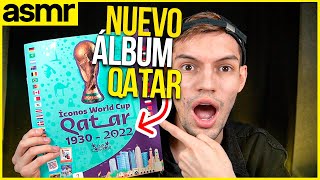 asmr llenando álbum qatar 2022 iconos asmr español [upl. by Newob]