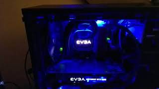 EVGA 120mm AIO cooler install Part 2 [upl. by Brunn]