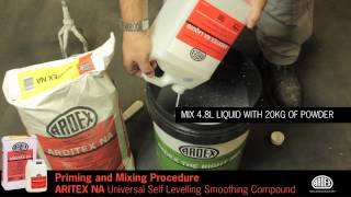 ARDITEX NA  Substrate Priming and Mixing Procedure [upl. by Melisa]