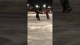 Currier and Ives Skaters at Strawbery Banke Museum Candlelight Stroll Portsmouth New Hampshire [upl. by Eph969]